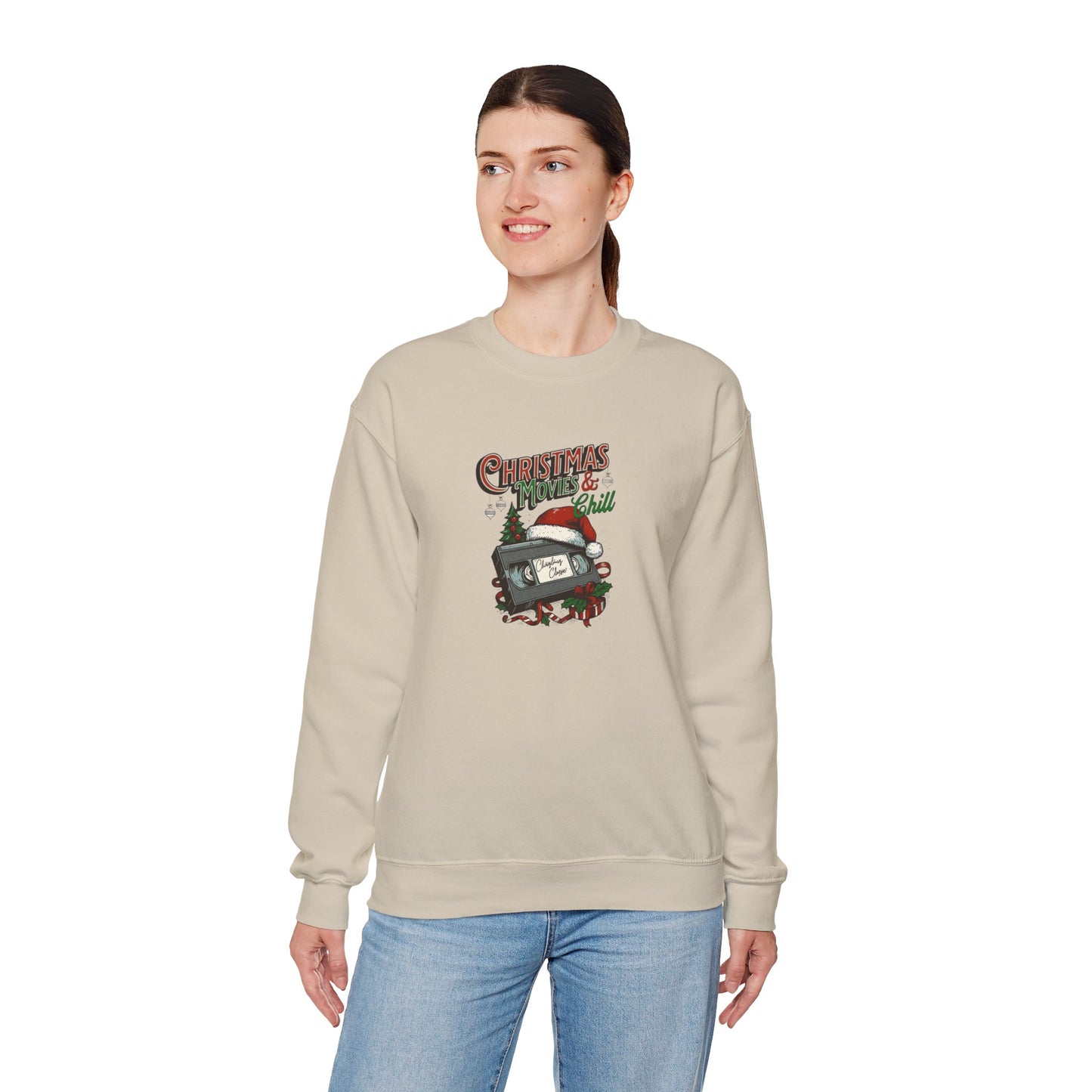 Christmas Movies & Chill Heavy Blend™ Crewneck Sweatshirt