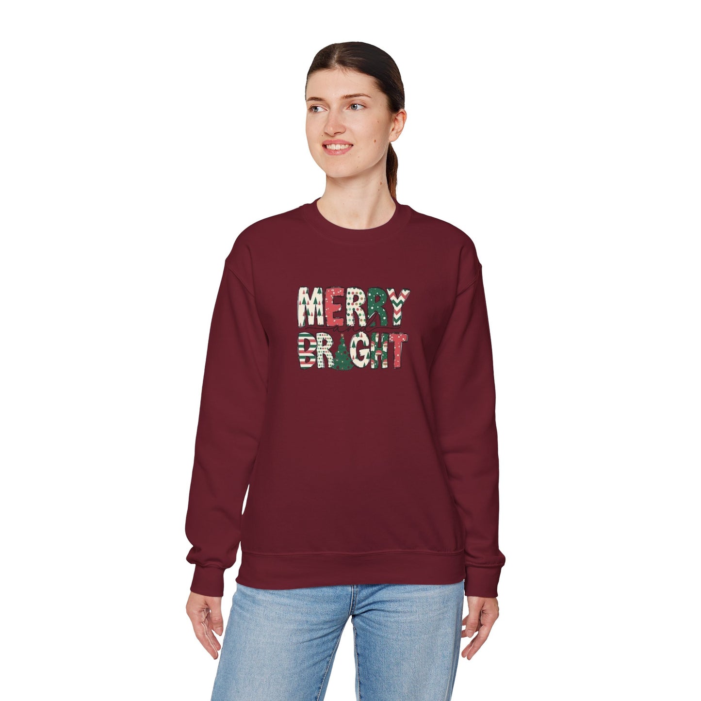 Merry & Bright Unisex Heavy Blend™ Crewneck Sweatshirt