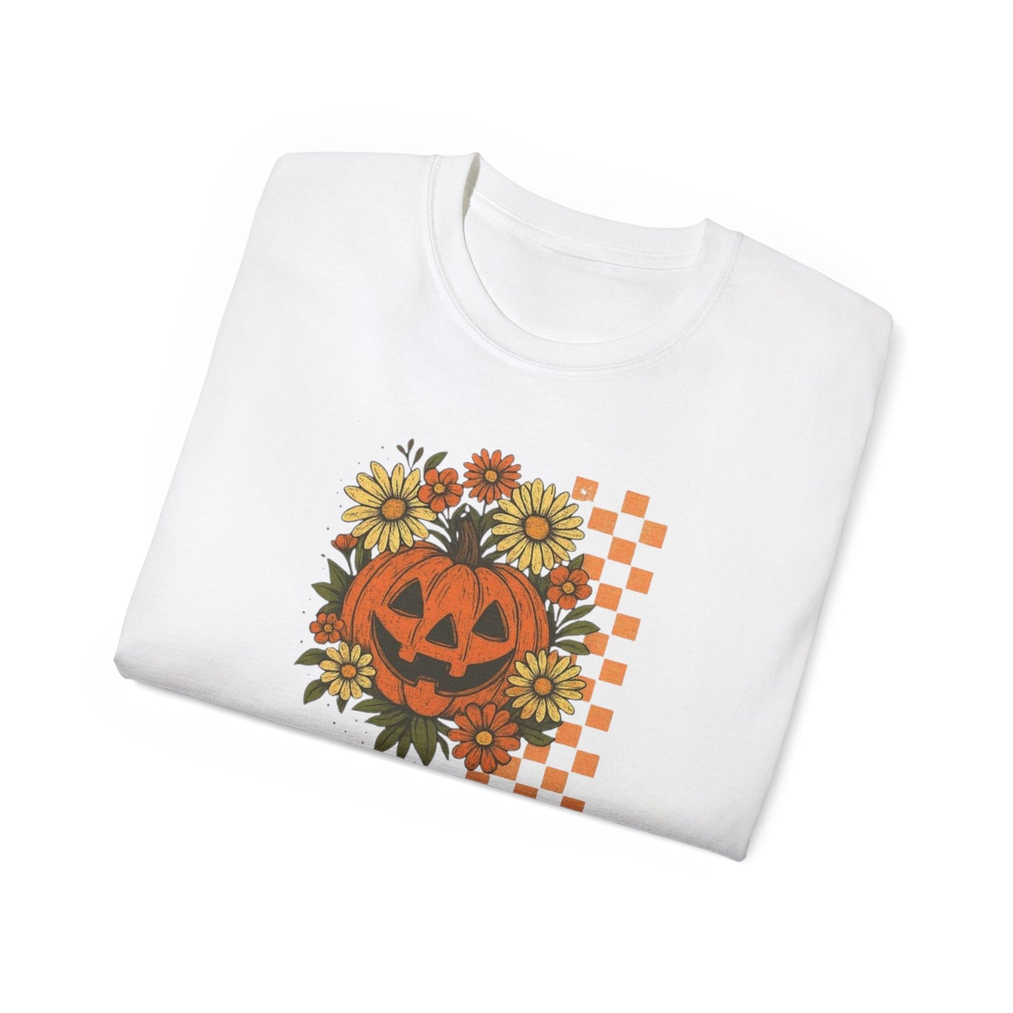 Checkered Jack O' Lantern Ultra Cotton Tee