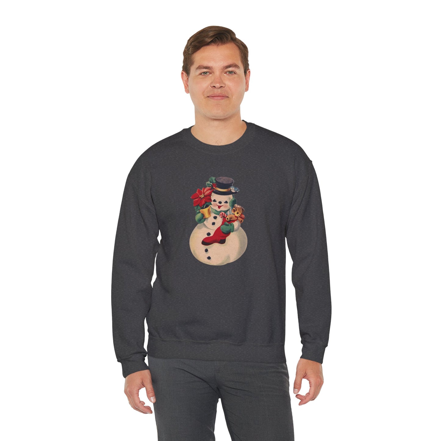 Vintage Snowman Unisex Heavy Blend™ Crewneck Sweatshirt