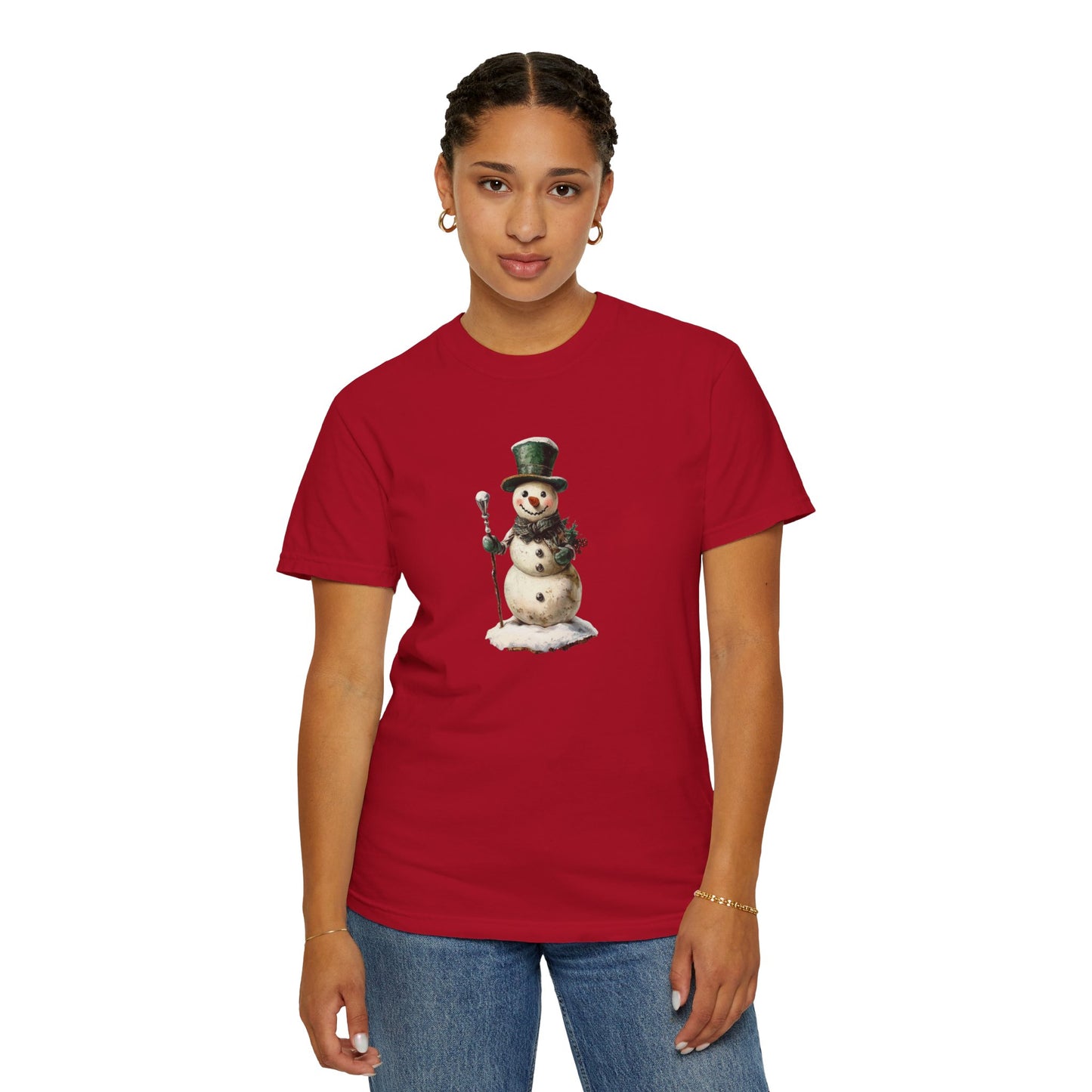 Snowman Unisex Garment-Dyed T-shirt
