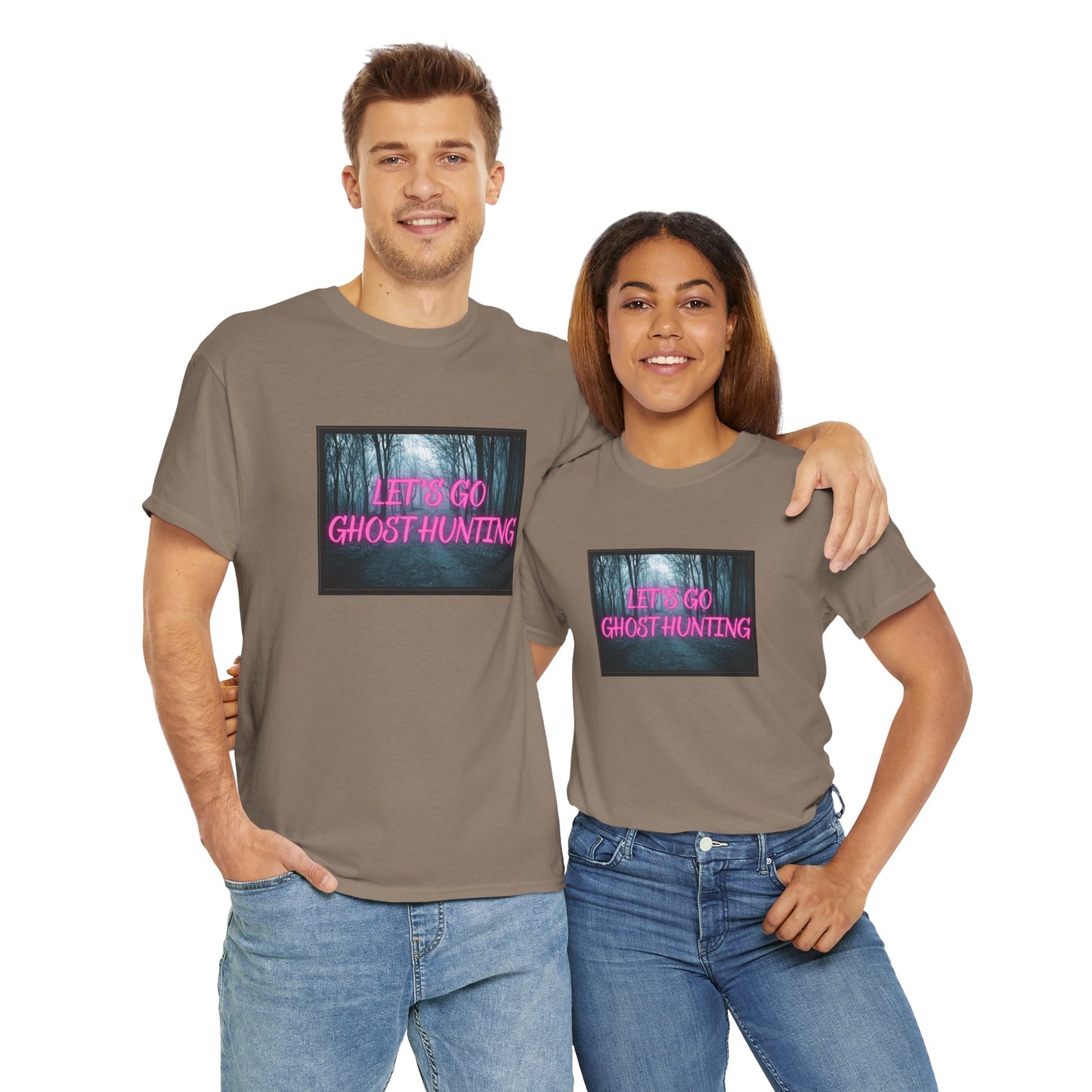 Let's Go Ghost Hunting Unisex Heavy Cotton Tee