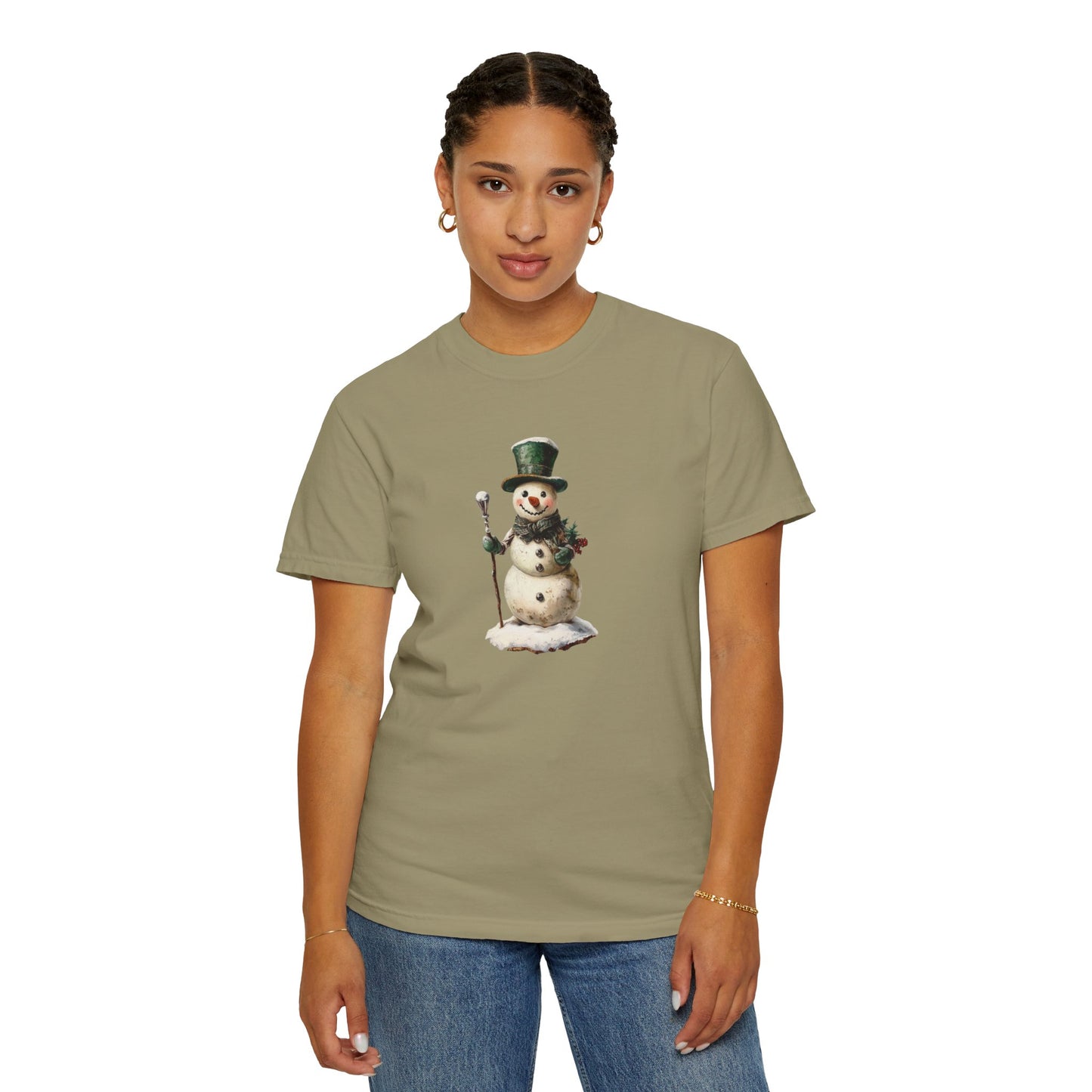 Snowman Unisex Garment-Dyed T-shirt