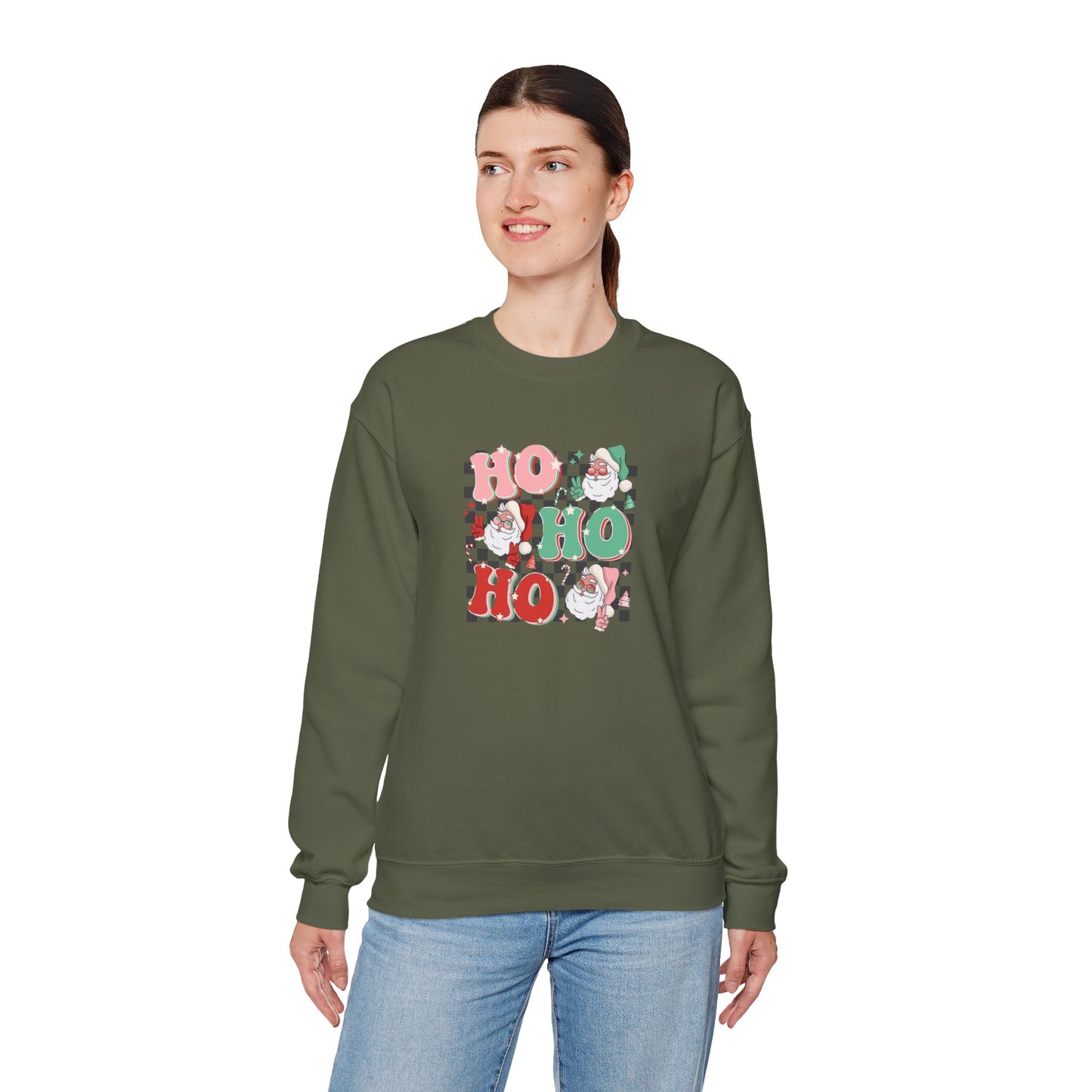 Ho Ho Ho Heavy Blend™ Crewneck Sweatshirt