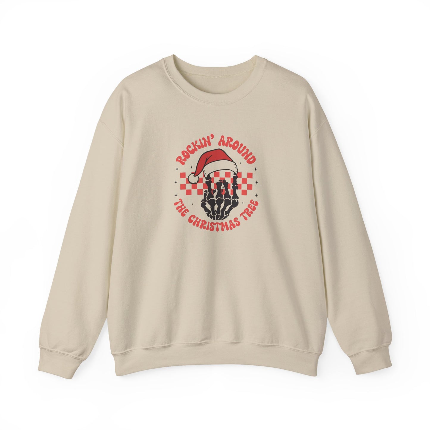 Rockin Around The Christmas Tree Unisex Heavy Blend™ Crewneck Sweatshirt