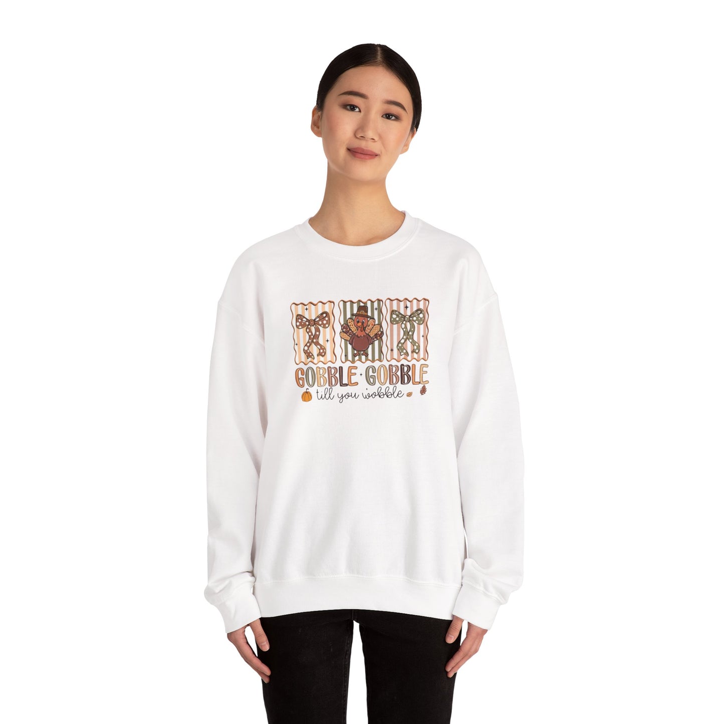 Gobble, Gobble Til You Wobble Heavy Blend™ Crewneck Sweatshirt