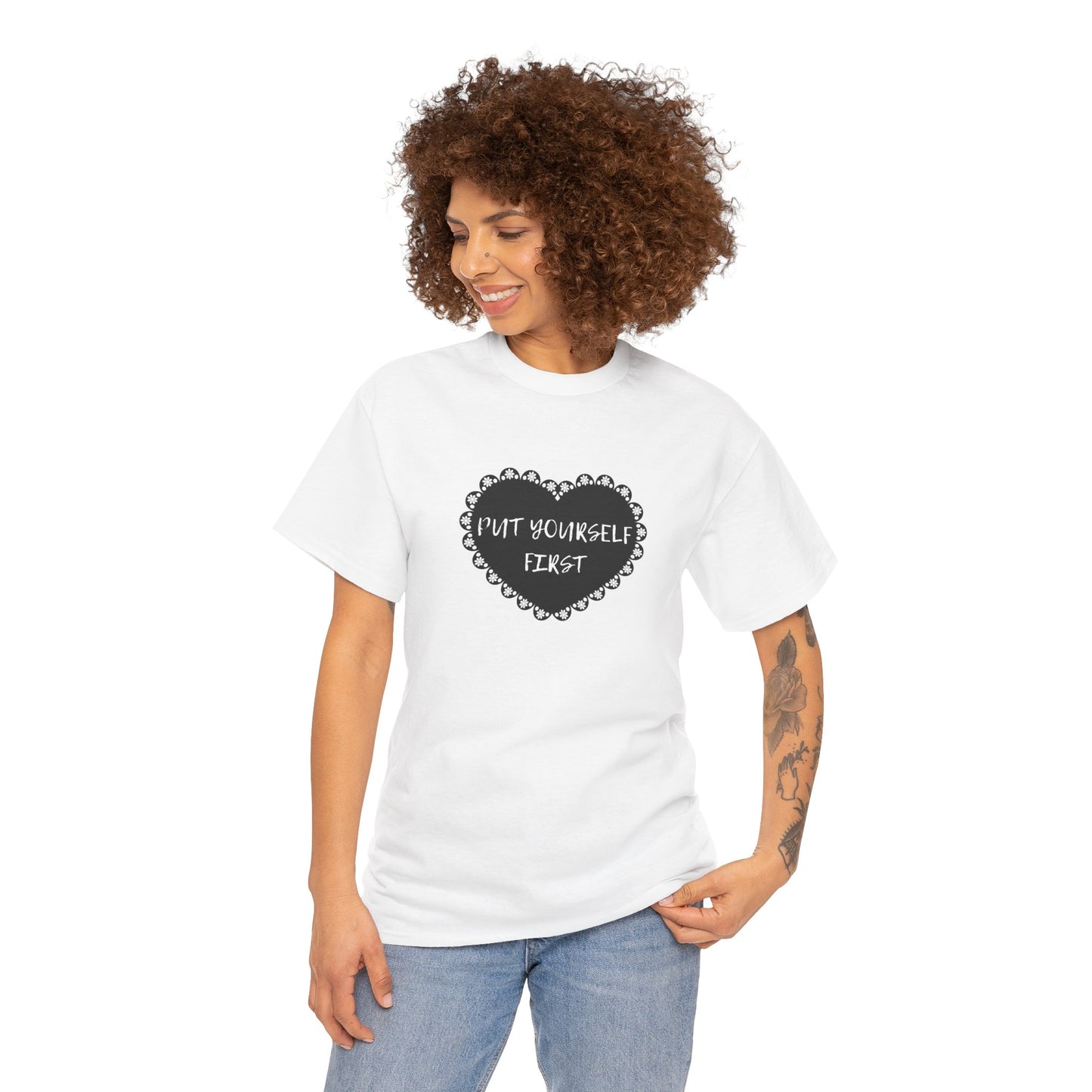 Put Yourself First Unisex Heavy Cotton Tee