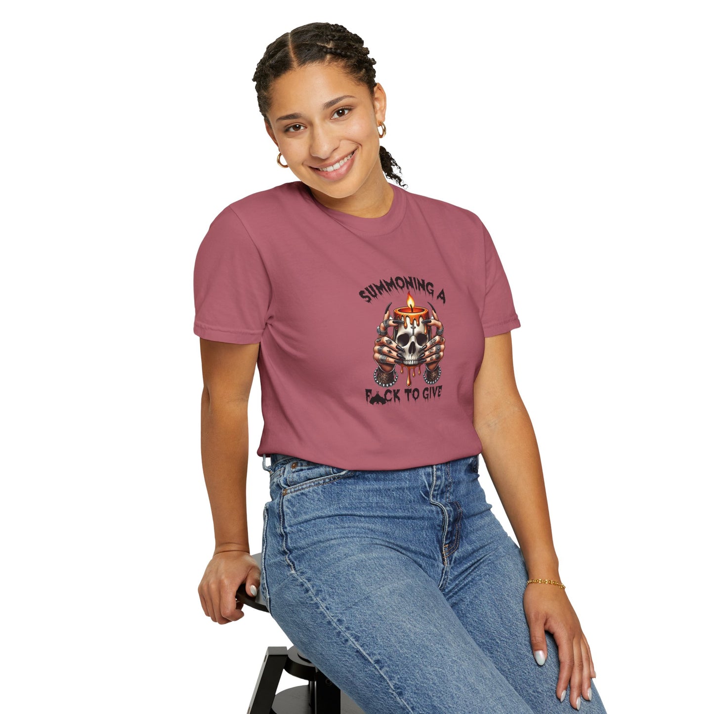 Summoning a F To Give Unisex Garment-Dyed T-shirt