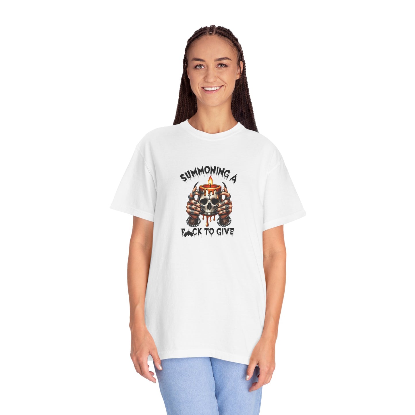 Summoning a F To Give Unisex Garment-Dyed T-shirt