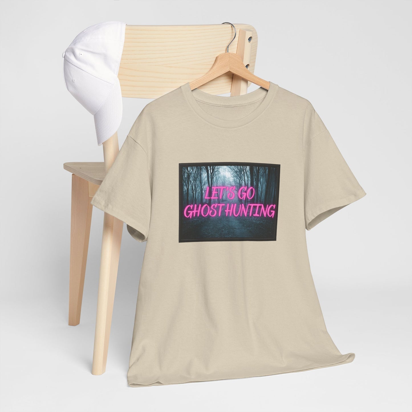 Let's Go Ghost Hunting Unisex Heavy Cotton Tee