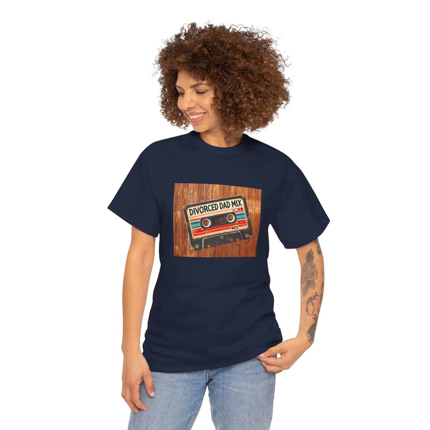 Divorced Dad Mix Unisex Heavy Cotton Tee