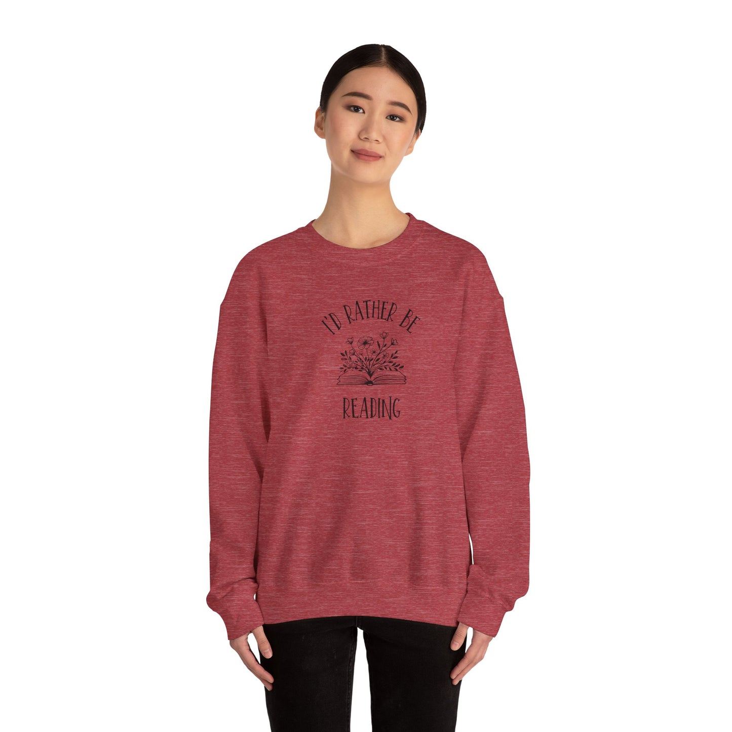 I'd Rather Be Reading Heavy Blend™ Crewneck Sweatshirt