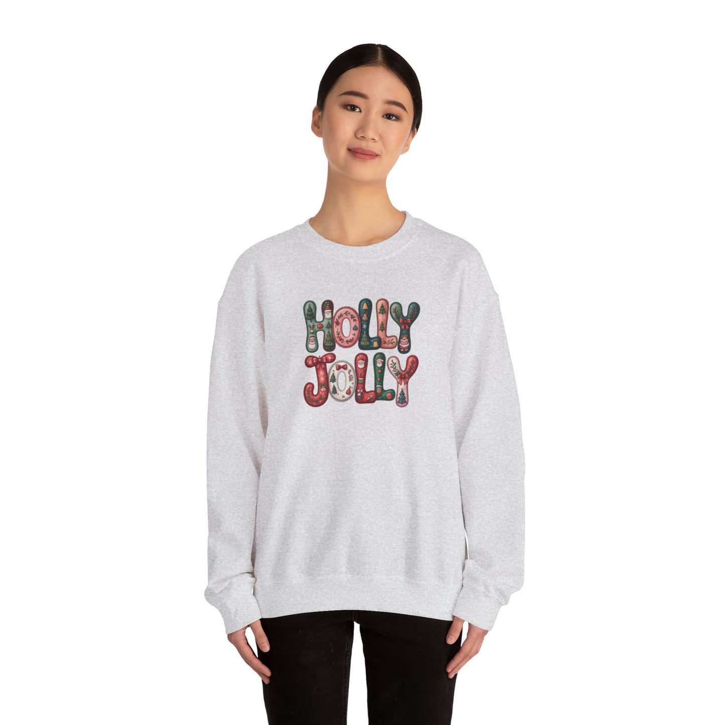 Holly Jolly Unisex Heavy Blend™ Crewneck Sweatshirt