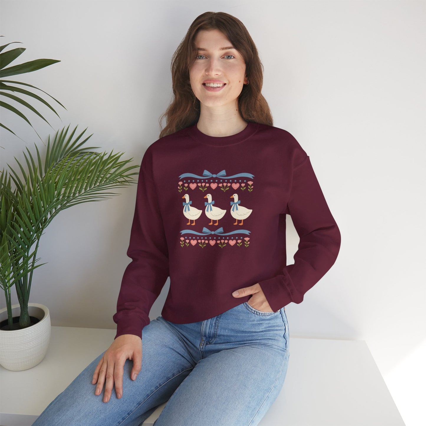 Vintage Geese Unisex Heavy Blend™ Crewneck Sweatshirt