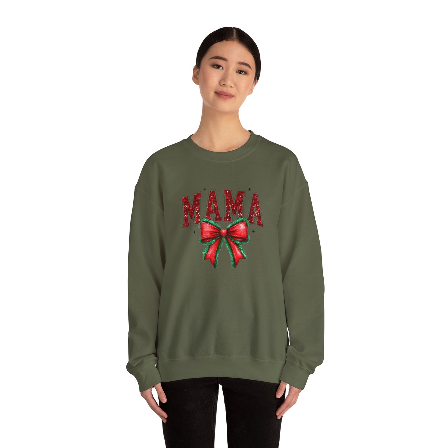 Christmas Mama Heavy Blend™ Crewneck Sweatshirt