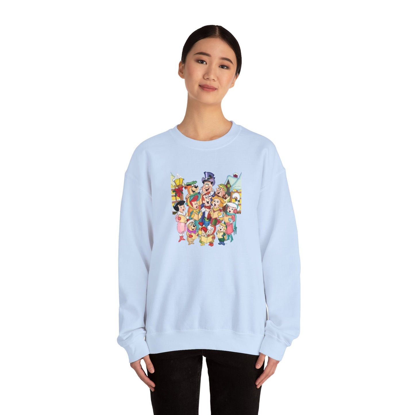 Vintage Cartoon Christmas Unisex Heavy Blend™ Crewneck Sweatshirt