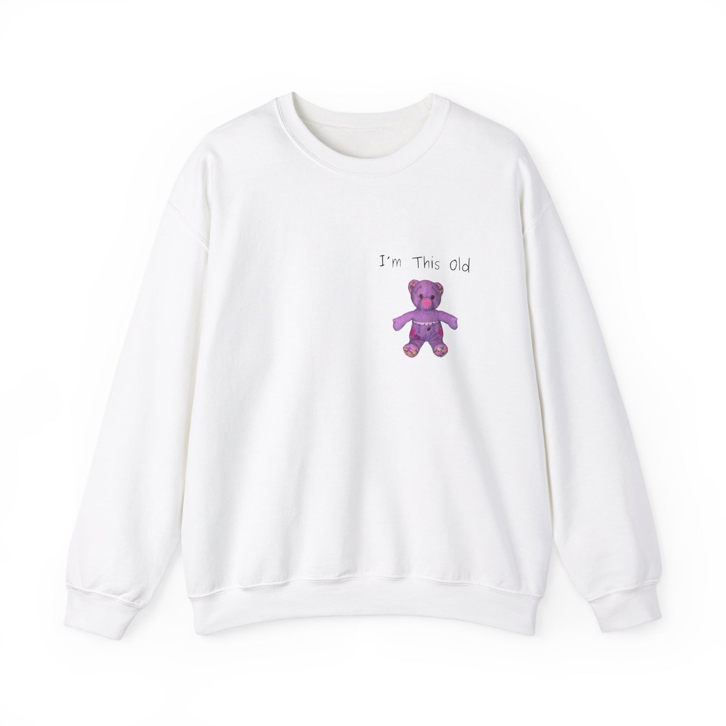 Im This Old 90s doodlebear Unisex Heavy Blend™ Crewneck Sweatshirt