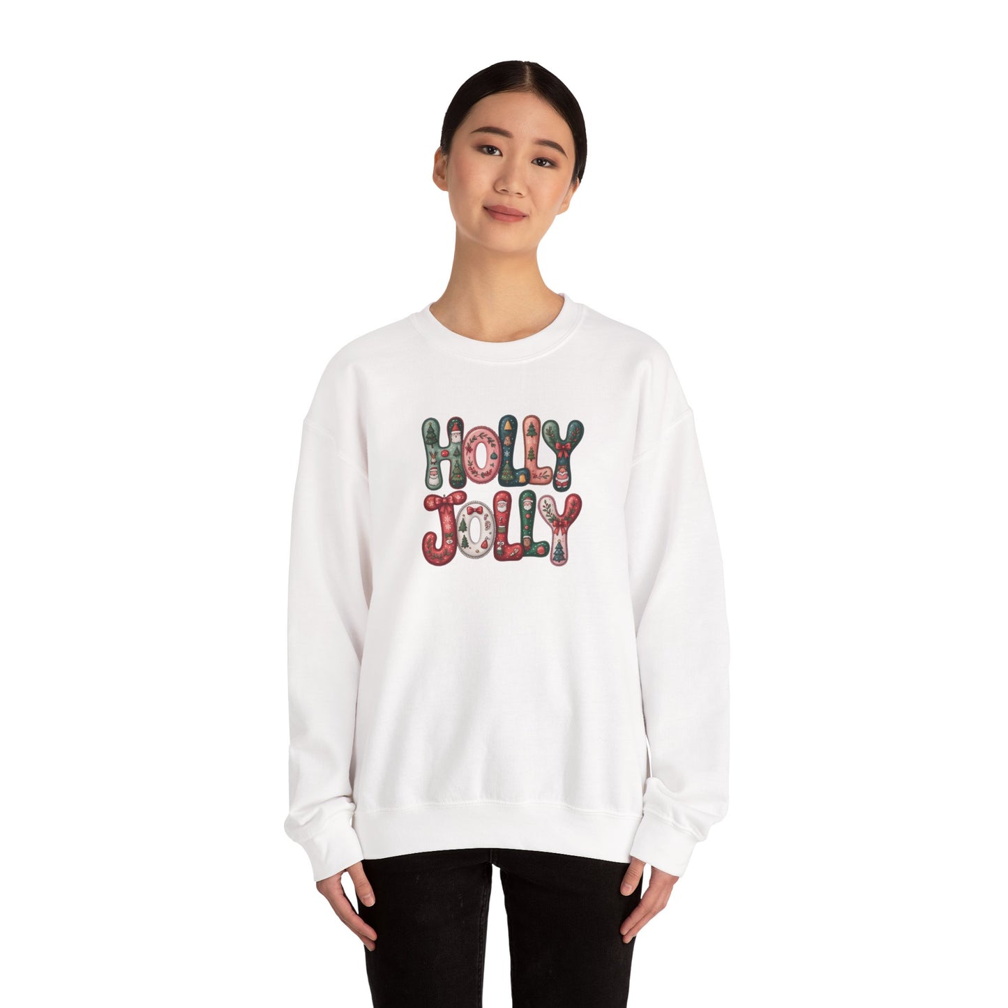 Holly Jolly Unisex Heavy Blend™ Crewneck Sweatshirt