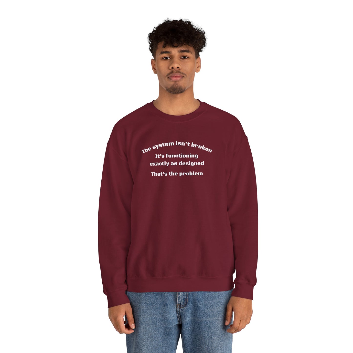 The System Unisex Heavy Blend™ Crewneck Sweatshirt