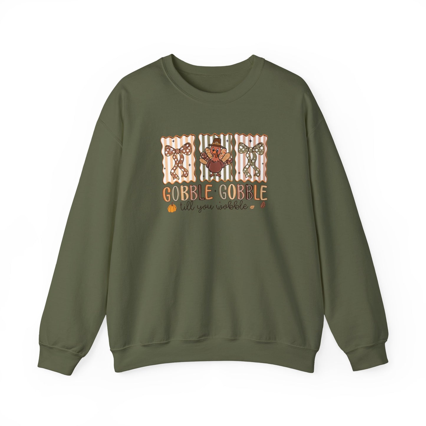 Gobble, Gobble Til You Wobble Heavy Blend™ Crewneck Sweatshirt
