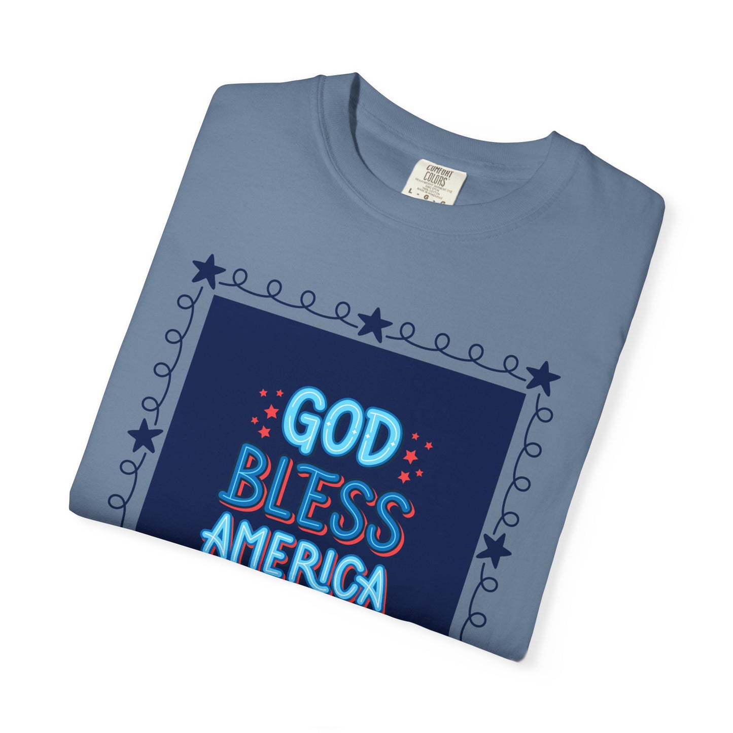 4th of July Unisex Garment-Dyed T-shirt