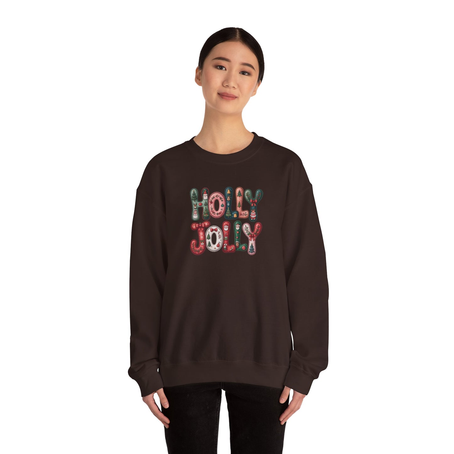 Holly Jolly Unisex Heavy Blend™ Crewneck Sweatshirt