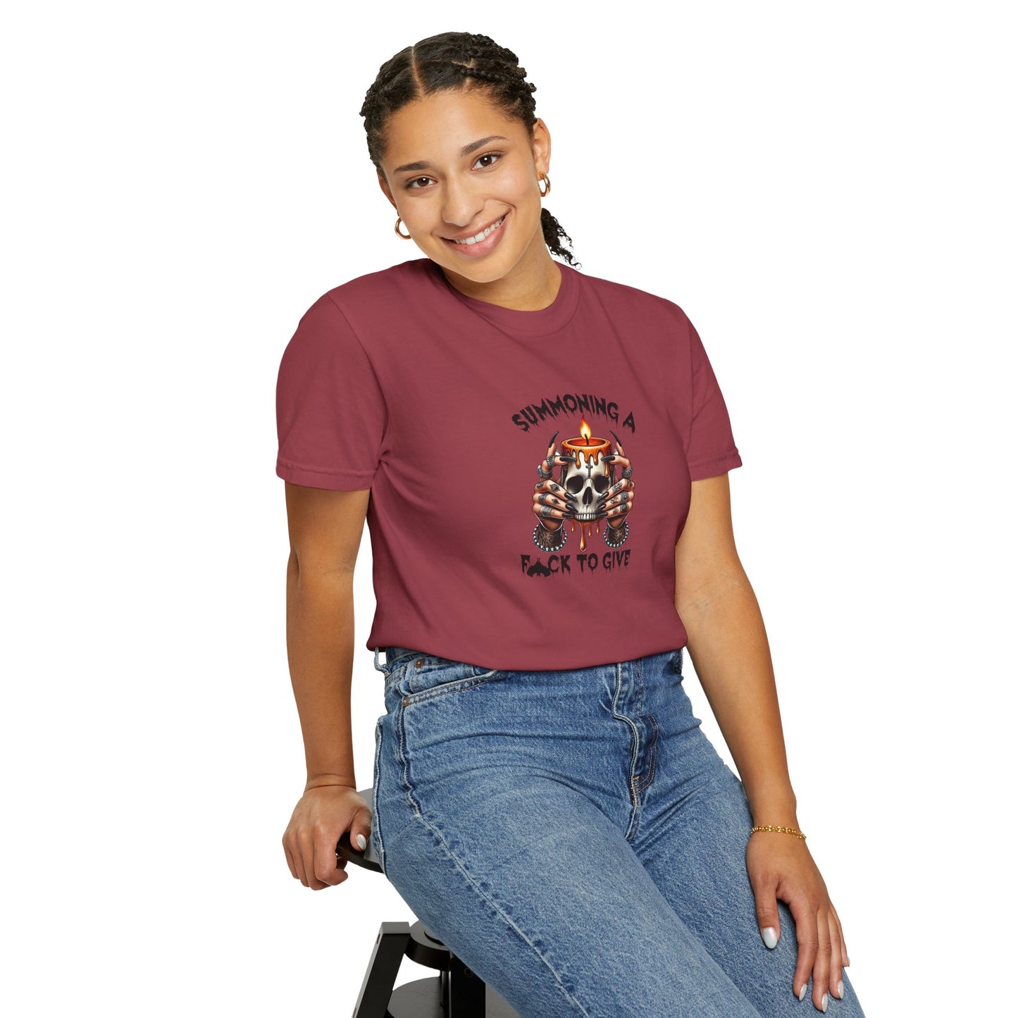 Summoning a F To Give Unisex Garment-Dyed T-shirt