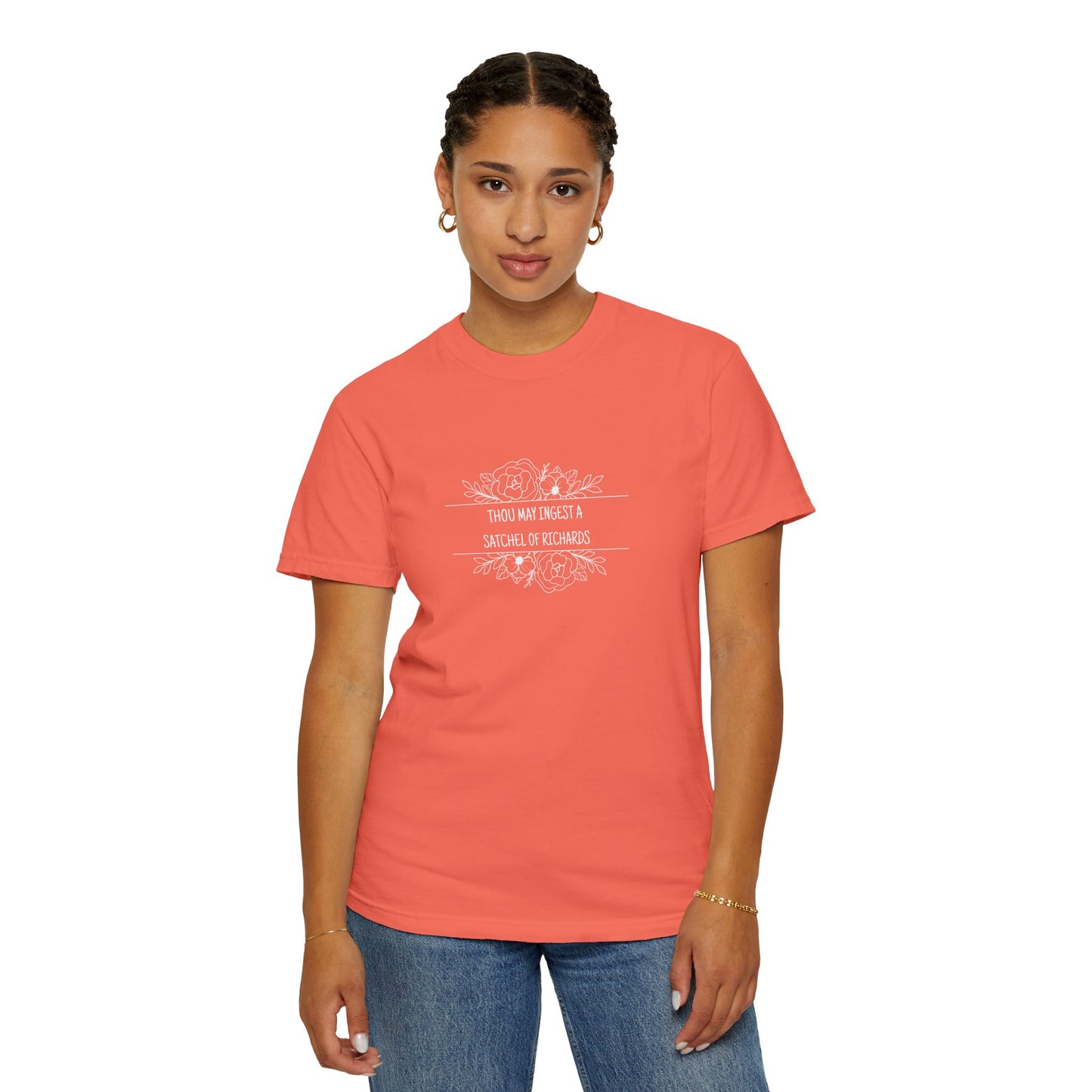 Thou May Ingest A Satchel of Richards Unisex Garment-Dyed T-shirt