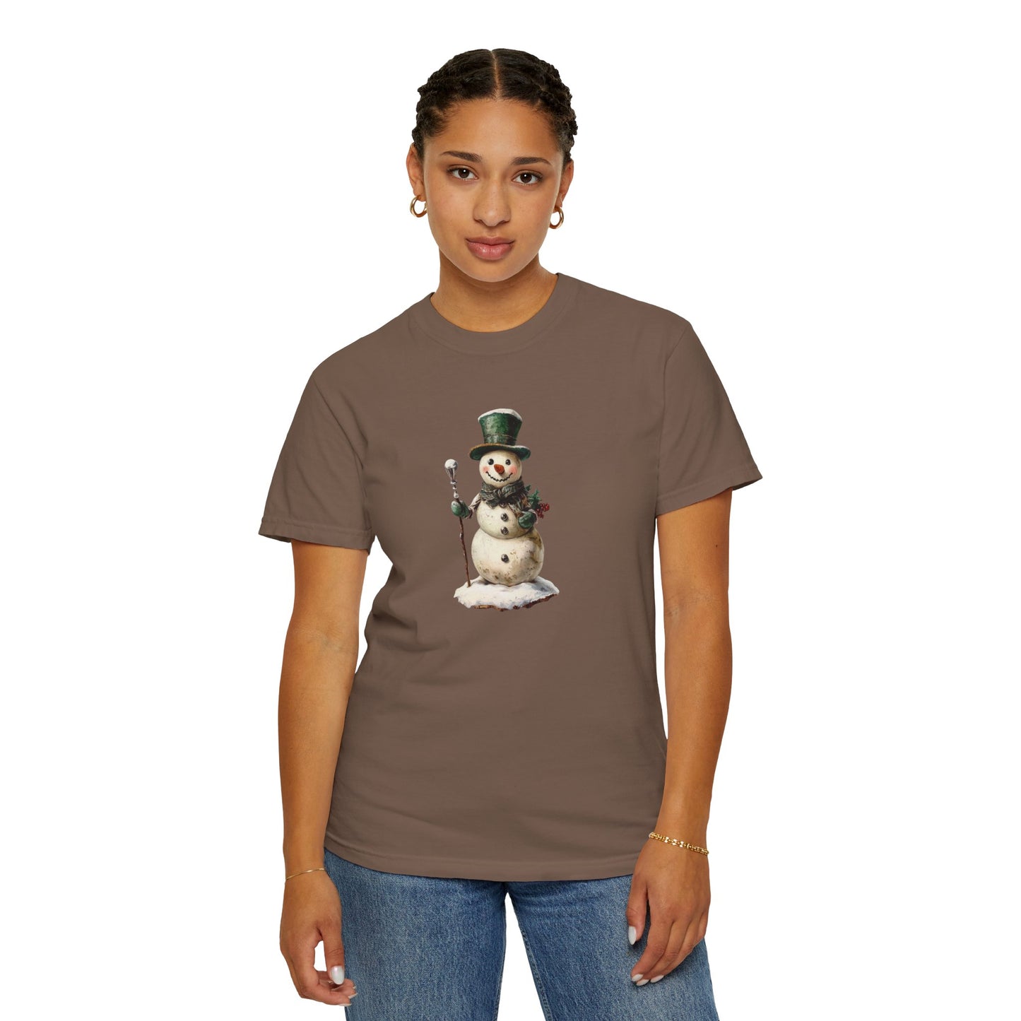 Snowman Unisex Garment-Dyed T-shirt
