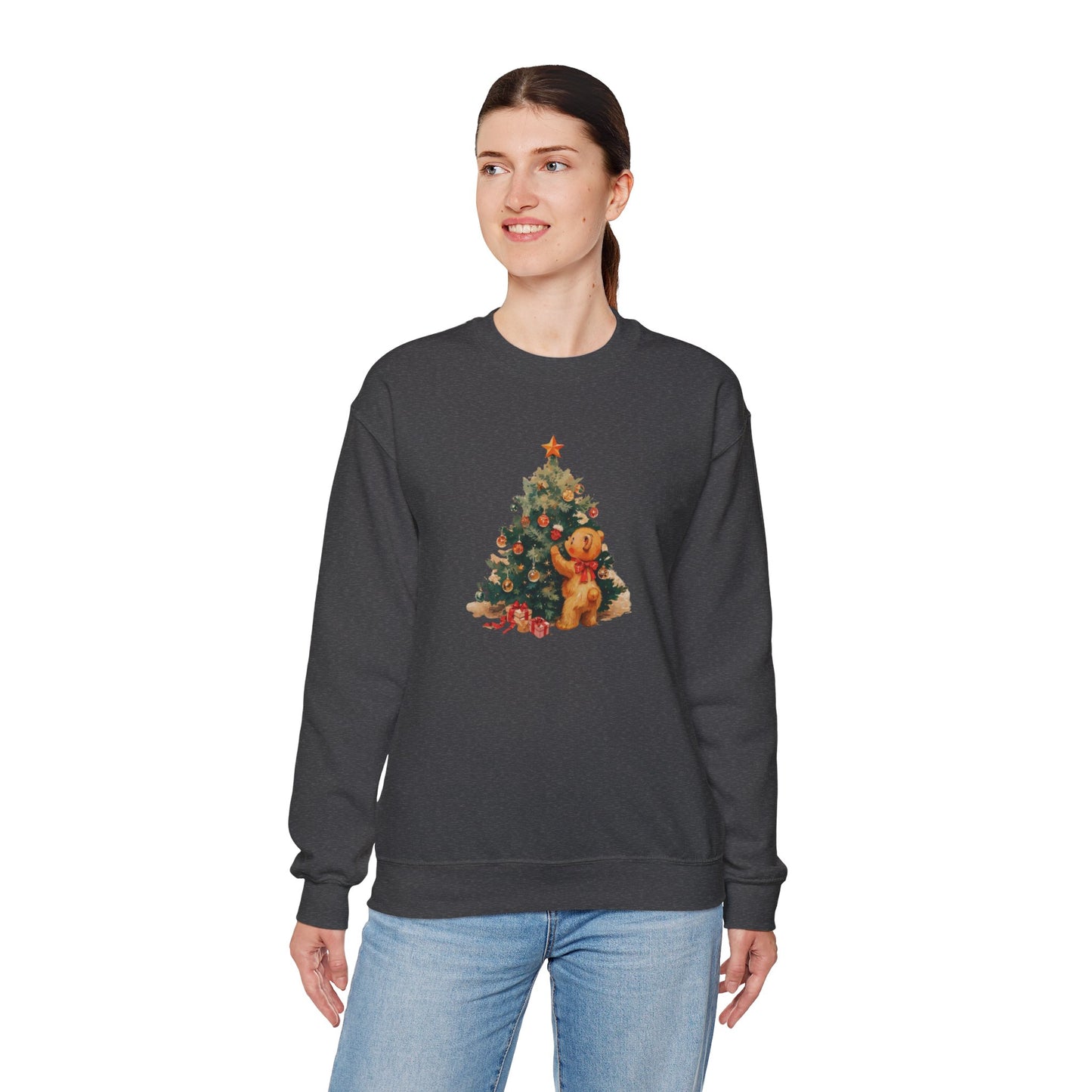 Vintage Christmas Heavy Blend™ Crewneck Sweatshirt