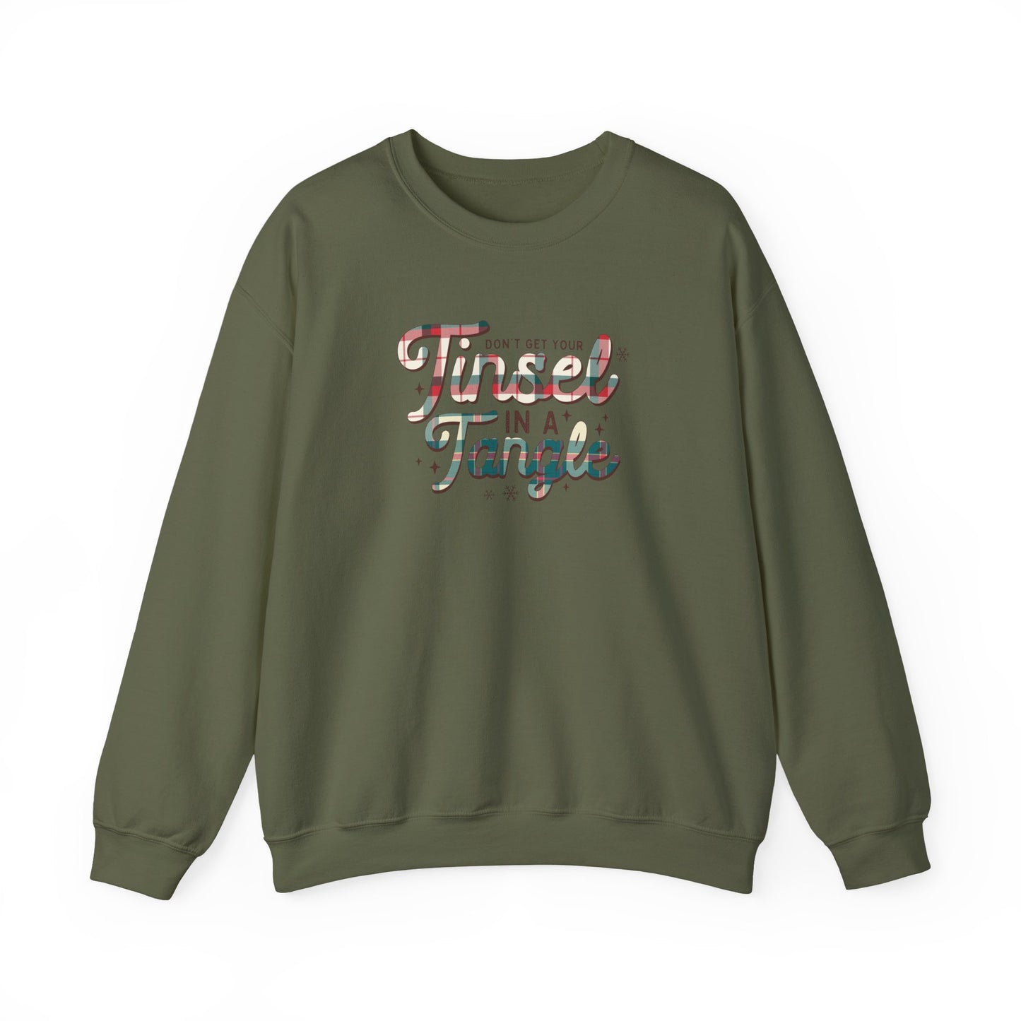 Don't Get Your Tinsel In A Tangle Heavy Blend™ Crewneck Sweatshirt