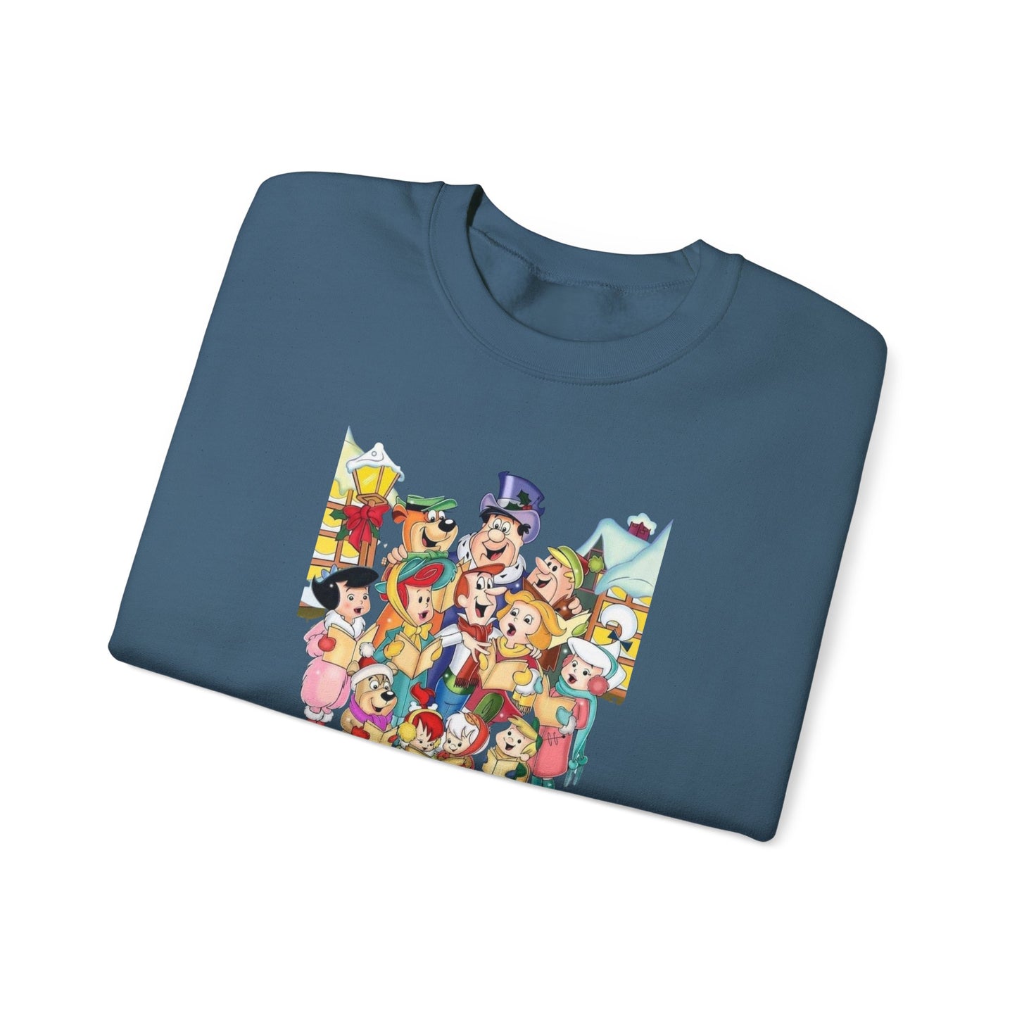 Vintage Cartoon Christmas Unisex Heavy Blend™ Crewneck Sweatshirt