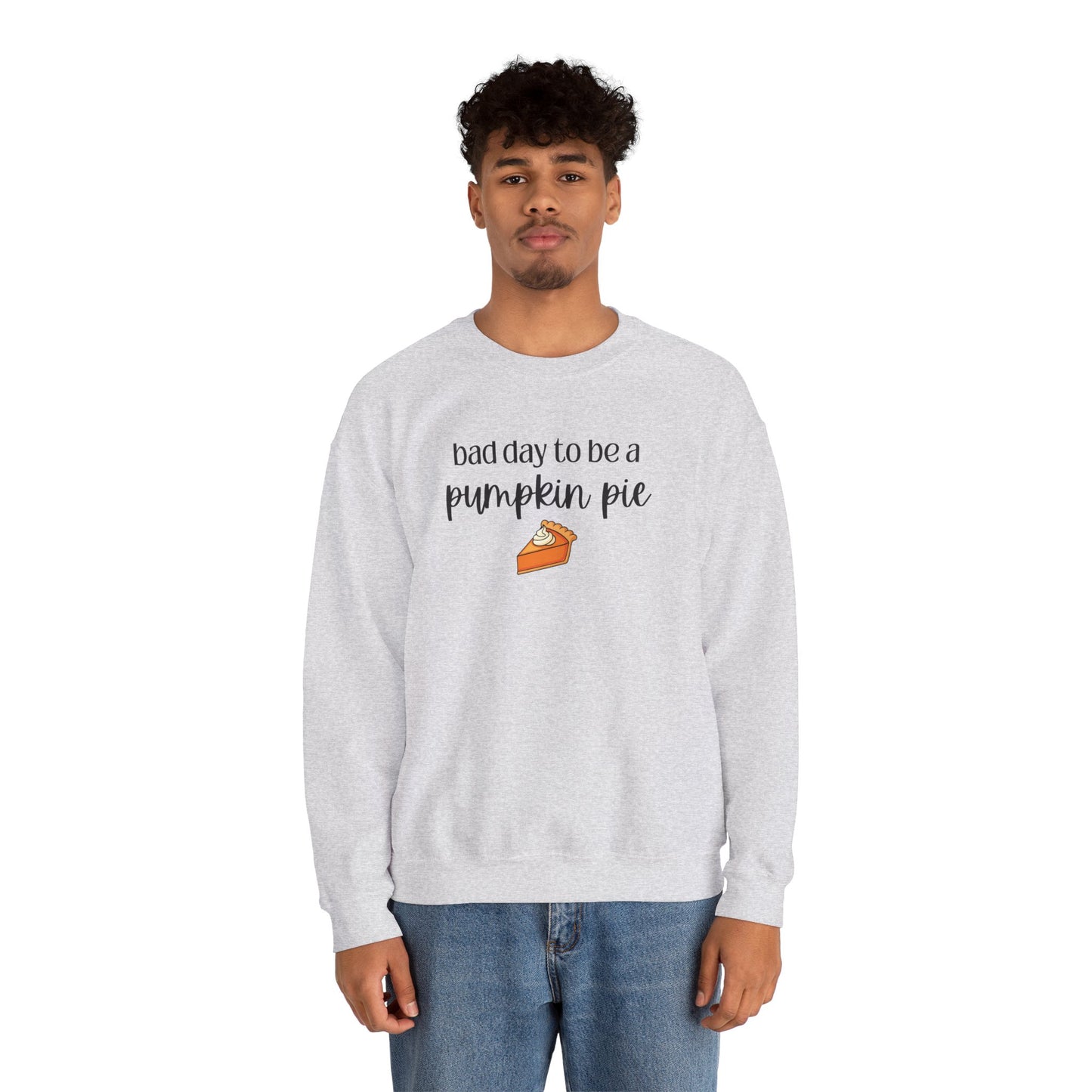 Bad Day to be a Pumpkin Pie Unisex Heavy Blend™ Crewneck Sweatshirt