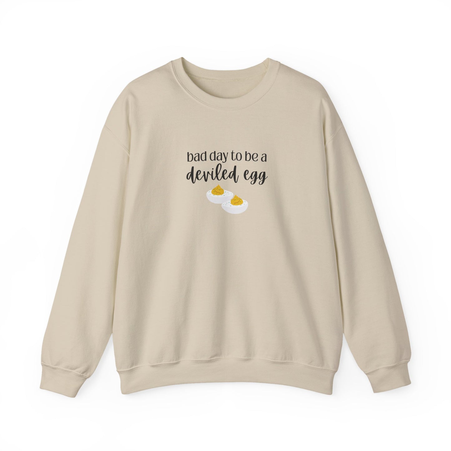 Bad Day to be a Deviled Egg Unisex Heavy Blend™ Crewneck Sweatshirt