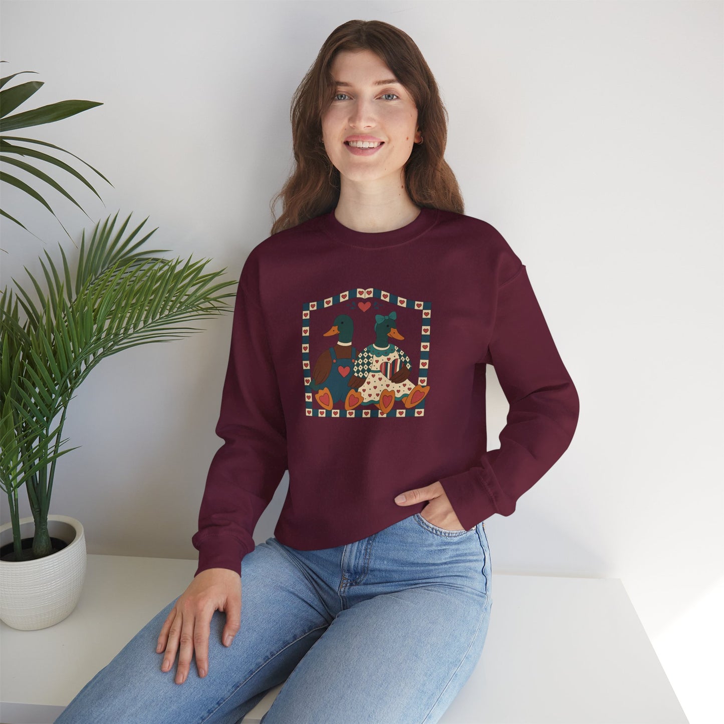 Vintage Geese Unisex Heavy Blend™ Crewneck Sweatshirt