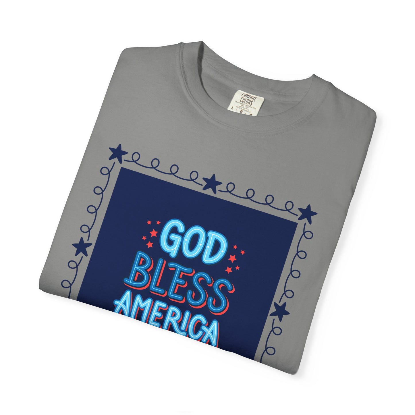 4th of July Unisex Garment-Dyed T-shirt