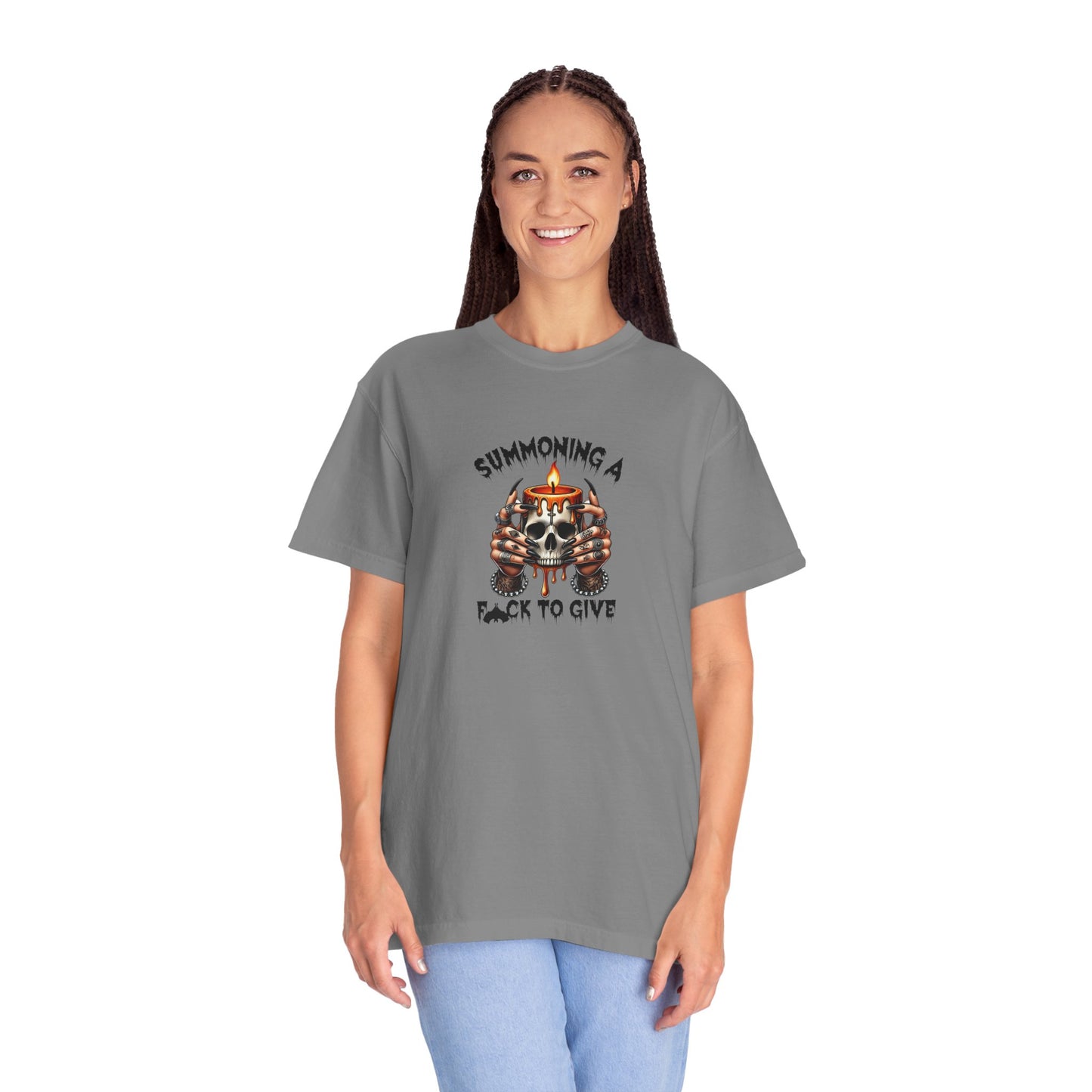Summoning a F To Give Unisex Garment-Dyed T-shirt