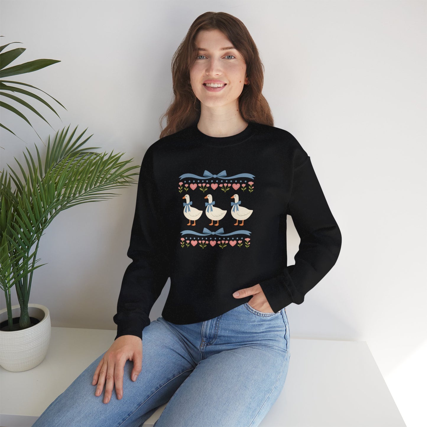 Vintage Geese Unisex Heavy Blend™ Crewneck Sweatshirt