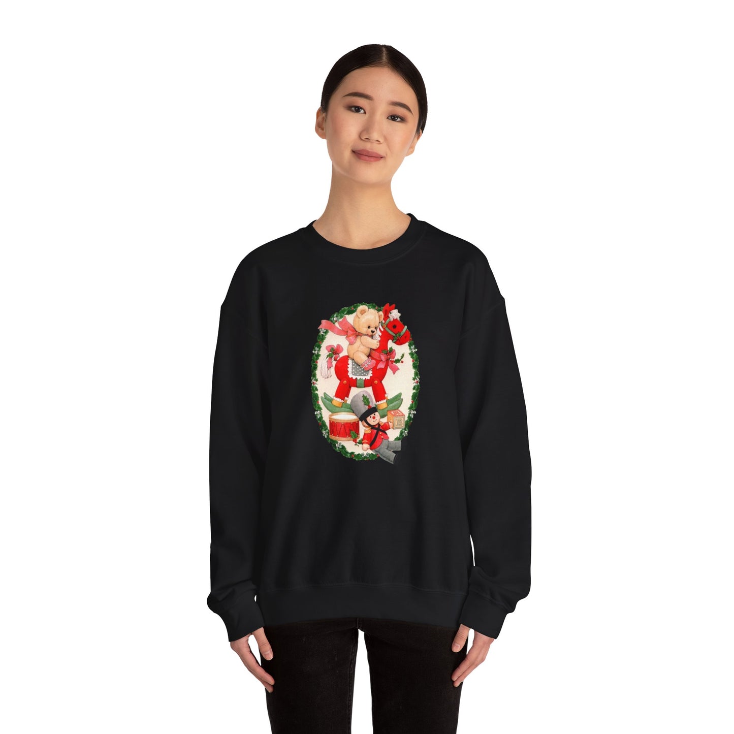 Vintage Christmas Toys Unisex Heavy Blend™ Crewneck Sweatshirt