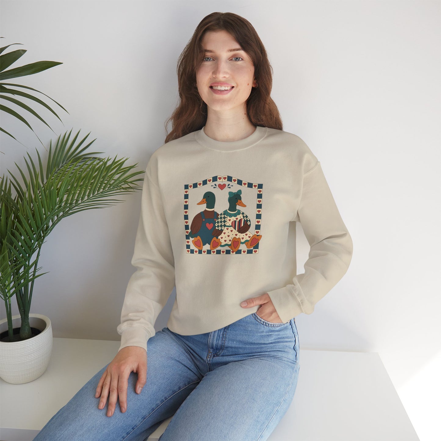 Vintage Geese Unisex Heavy Blend™ Crewneck Sweatshirt
