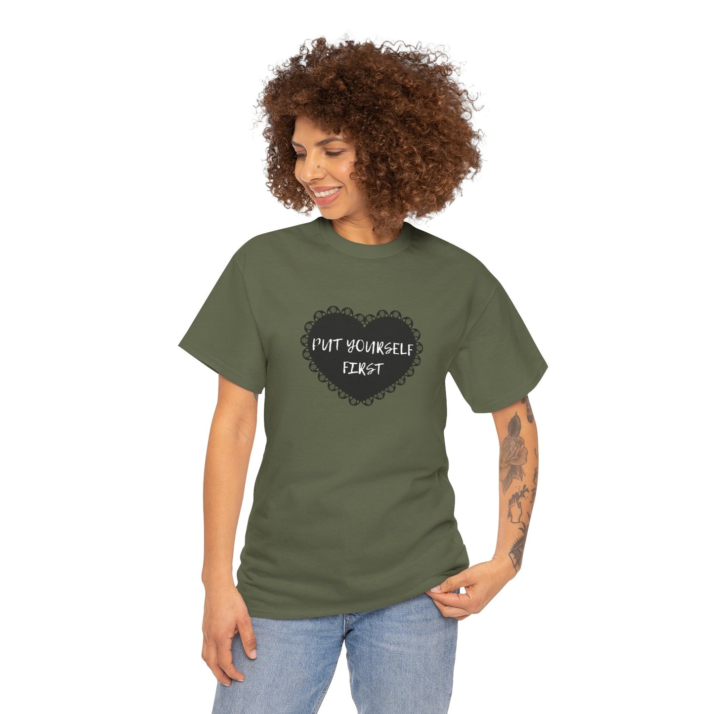 Put Yourself First Unisex Heavy Cotton Tee