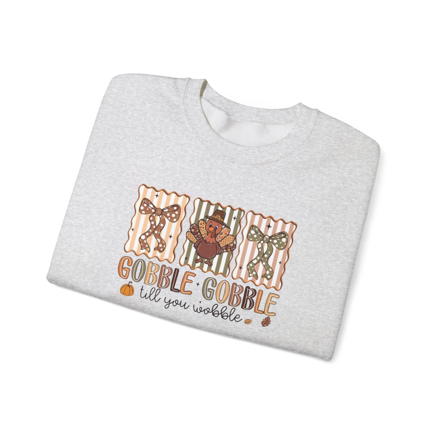 Gobble, Gobble Til You Wobble Heavy Blend™ Crewneck Sweatshirt