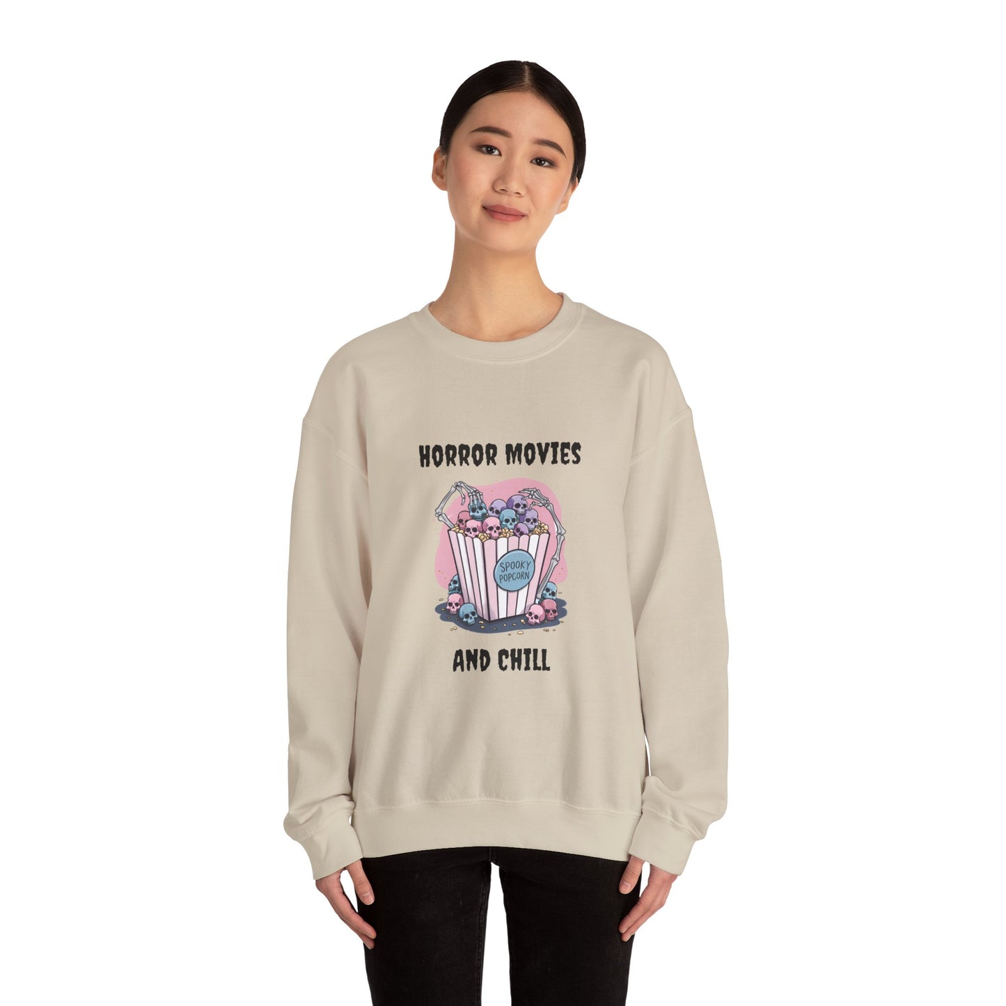 Horror Movies & Chill Unisex Heavy Blend™ Crewneck Sweatshirt