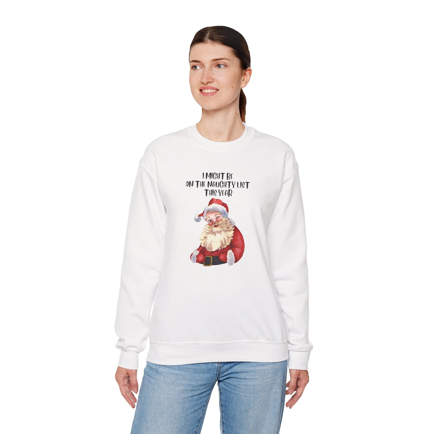 Naughty List This Year Unisex Heavy Blend™ Crewneck Sweatshirt