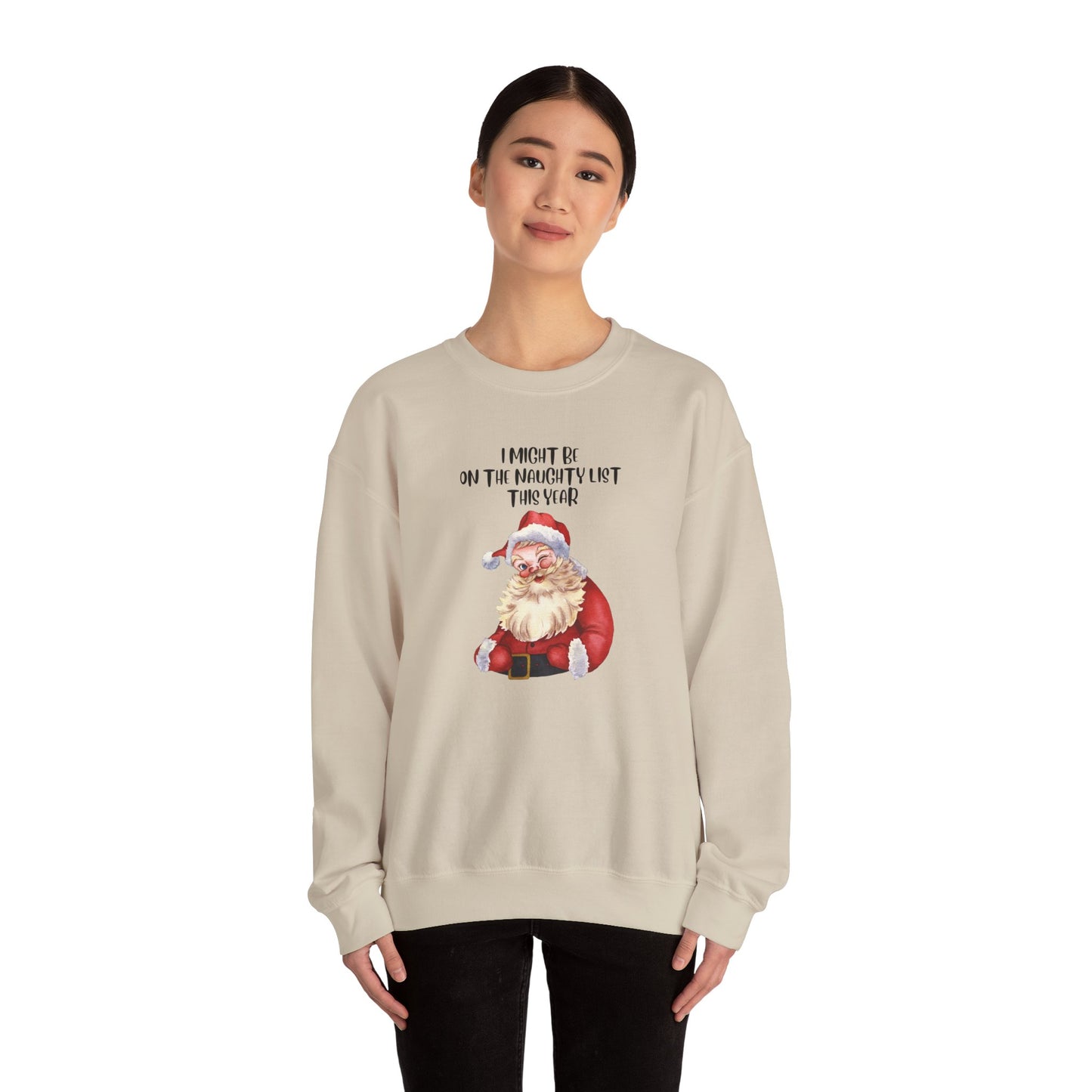 Naughty List This Year Unisex Heavy Blend™ Crewneck Sweatshirt