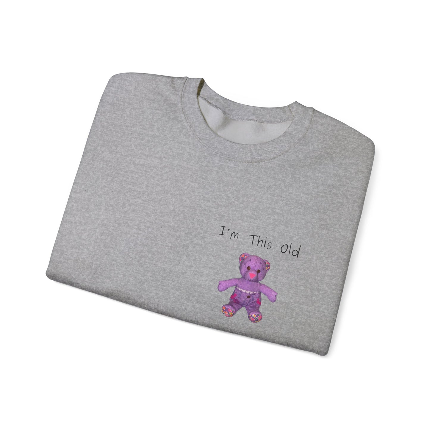 Im This Old 90s doodlebear Unisex Heavy Blend™ Crewneck Sweatshirt