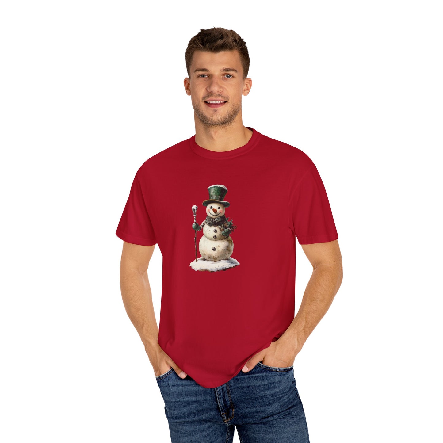 Snowman Unisex Garment-Dyed T-shirt