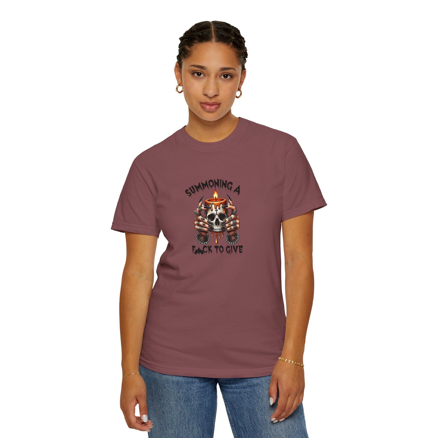 Summoning a F To Give Unisex Garment-Dyed T-shirt