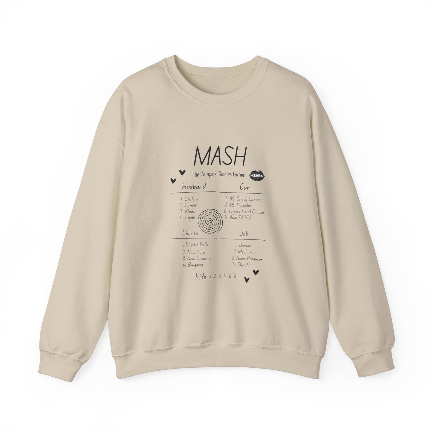 90s MASH The Vampire Diaries Edition Unisex Heavy Blend™ Crewneck Sweatshirt