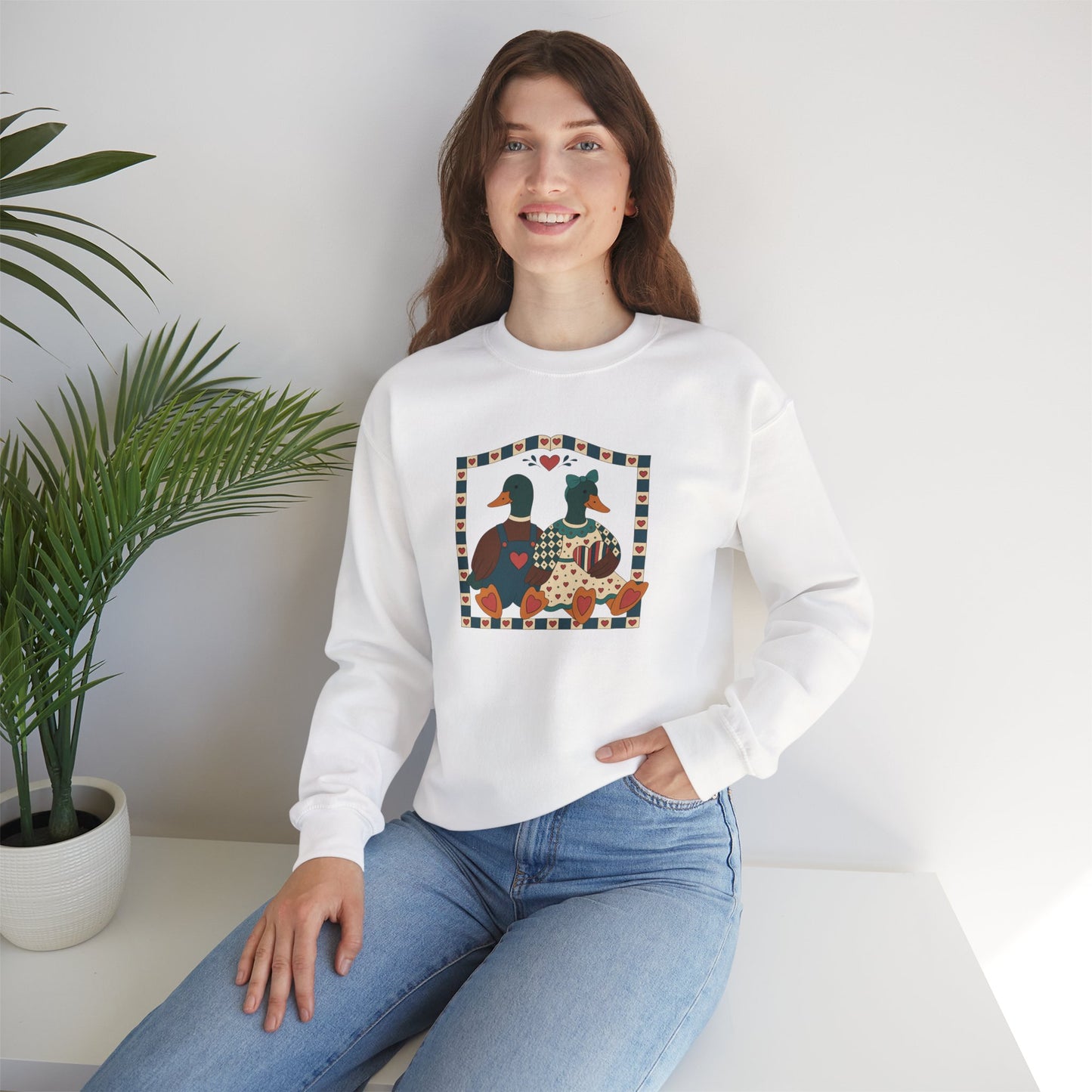 Vintage Geese Unisex Heavy Blend™ Crewneck Sweatshirt